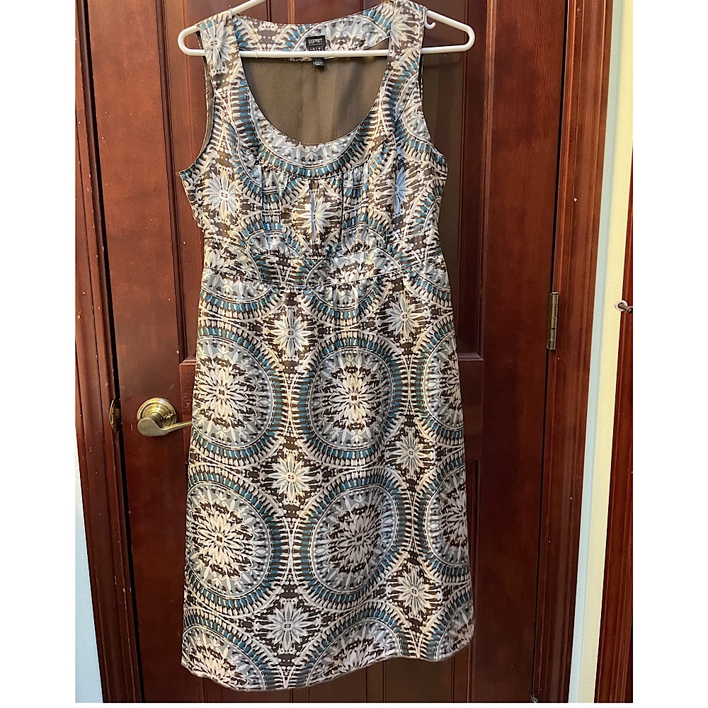 Esprit sleeveless silk dress. Never worn.